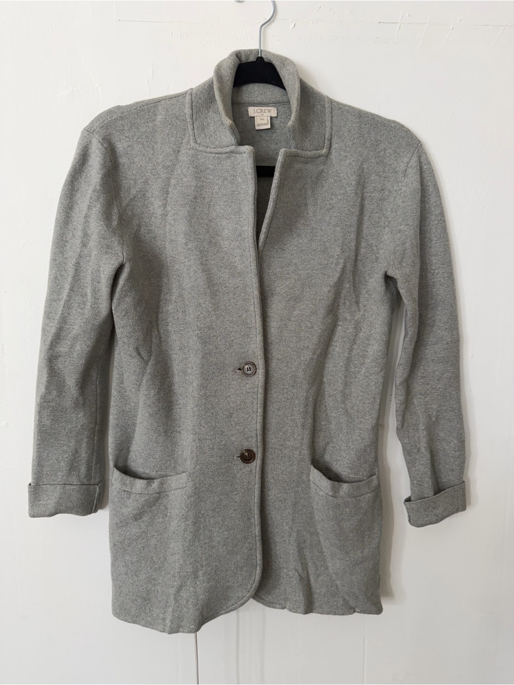 J. Crew Light Gray Fleece Blazer